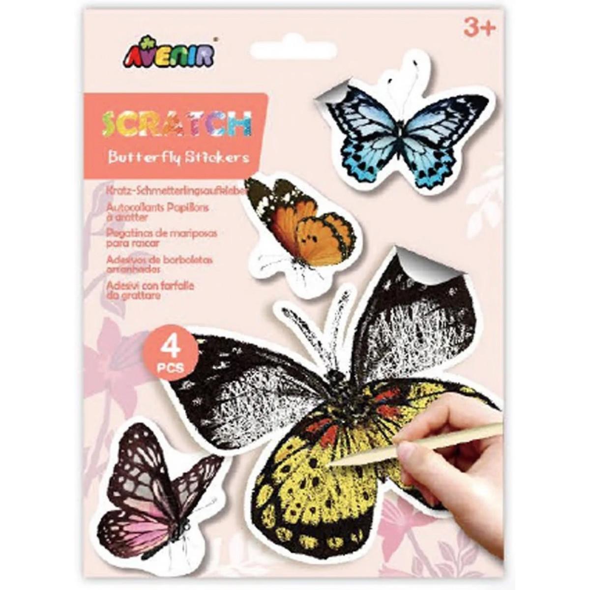 Stikeri za grebanje LEPTIRI 