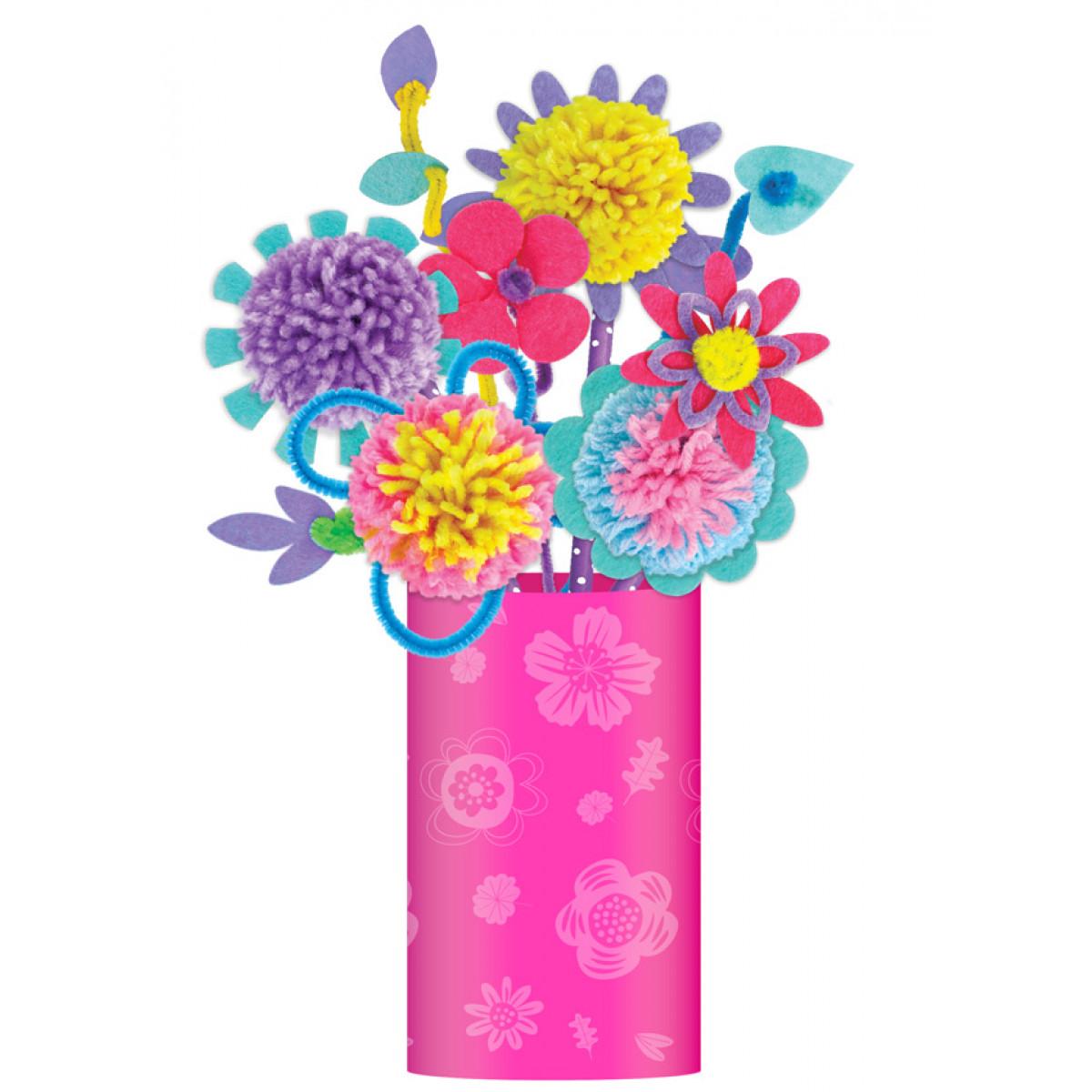 Kreativni set POM POM BUKET - CVEĆE 