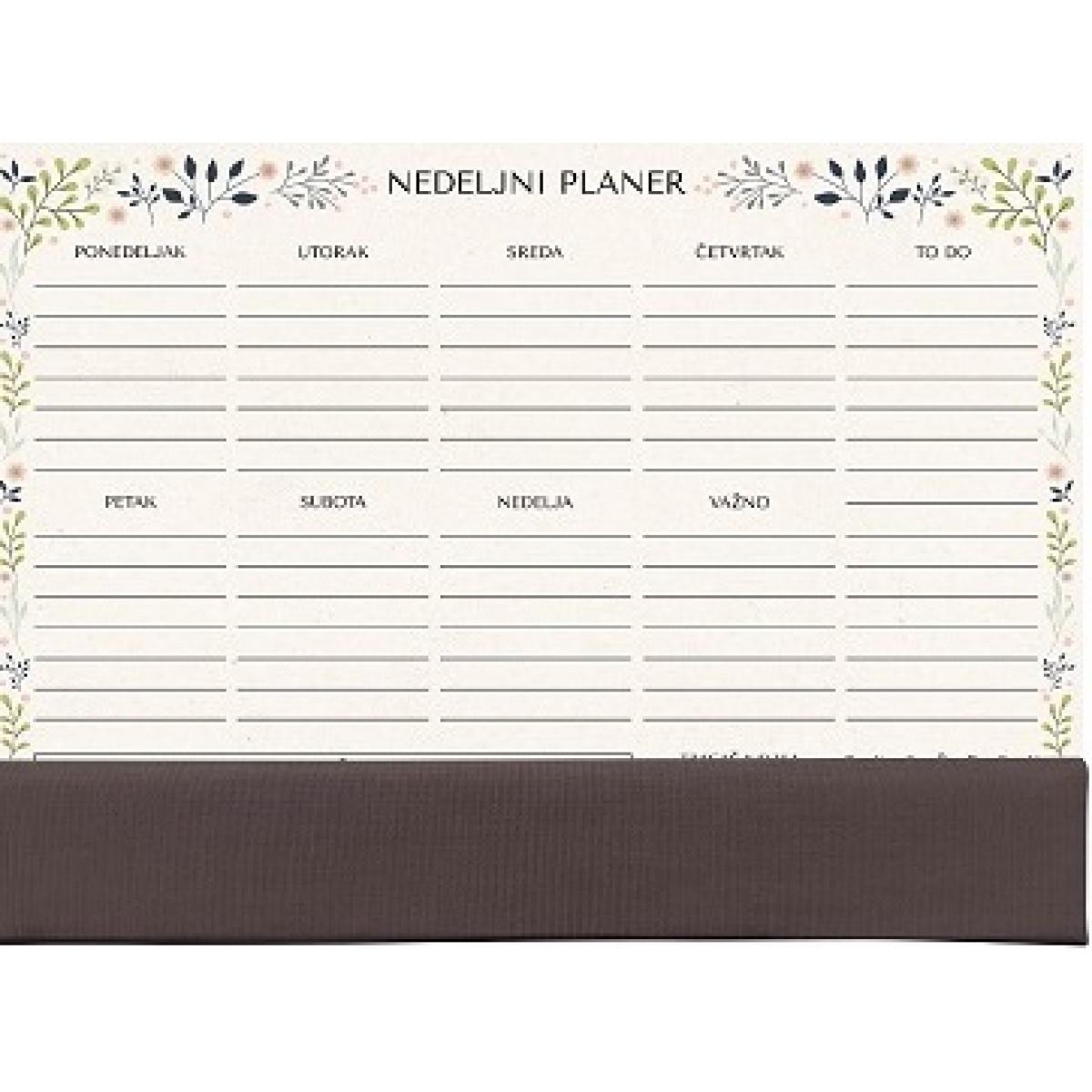 PLANER A4 NEDELJNI SA KORICOM 60L 