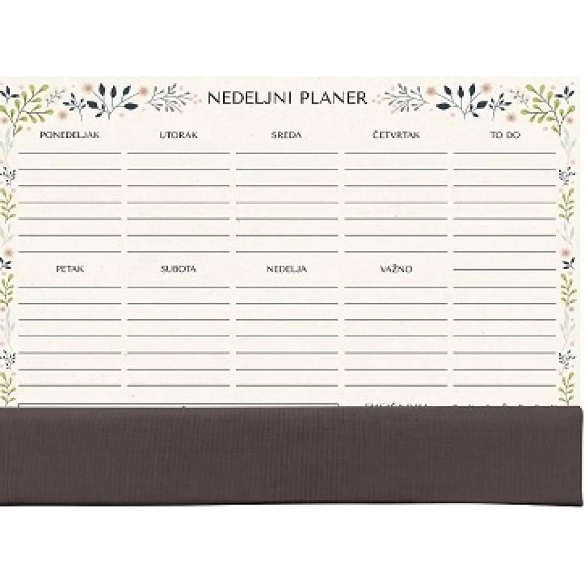 PLANER A4 NEDELJNI SA KORICOM 60L 