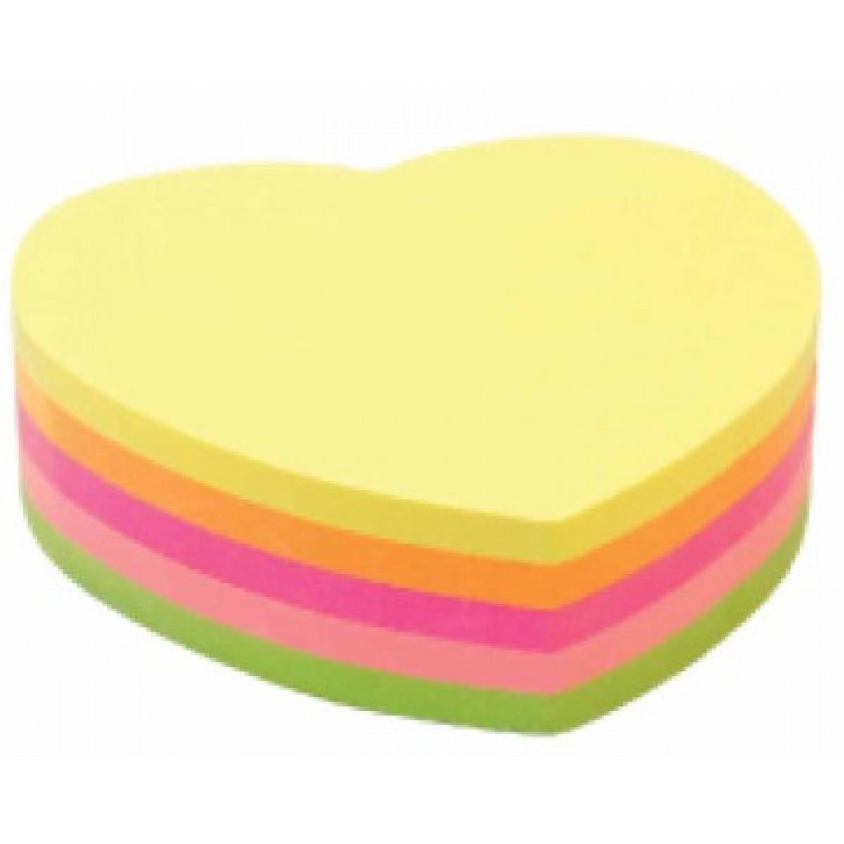 Samolepljivo blokče NEON SRCE 