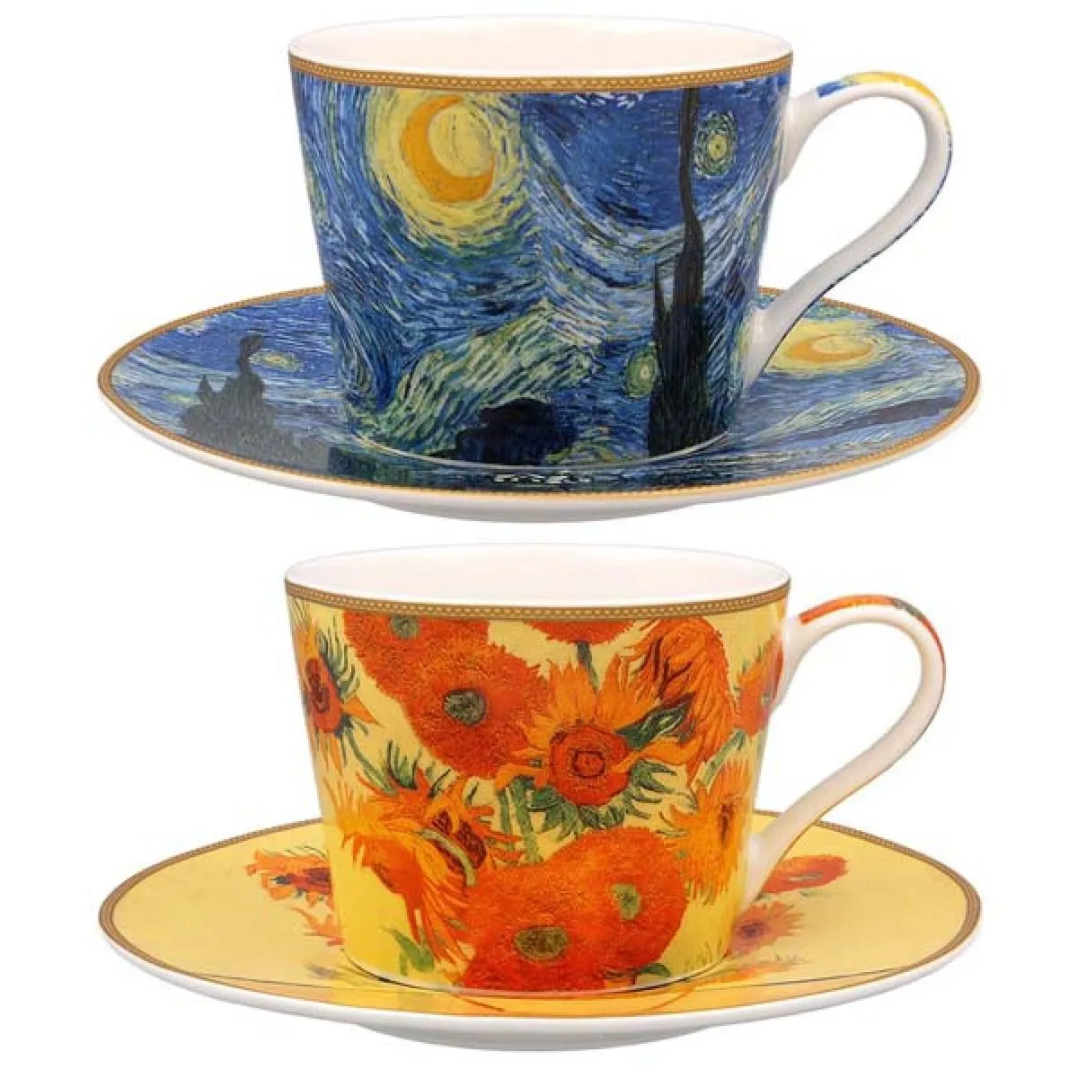Šolja sa tacnom VAN GOGH (dve vrste) 