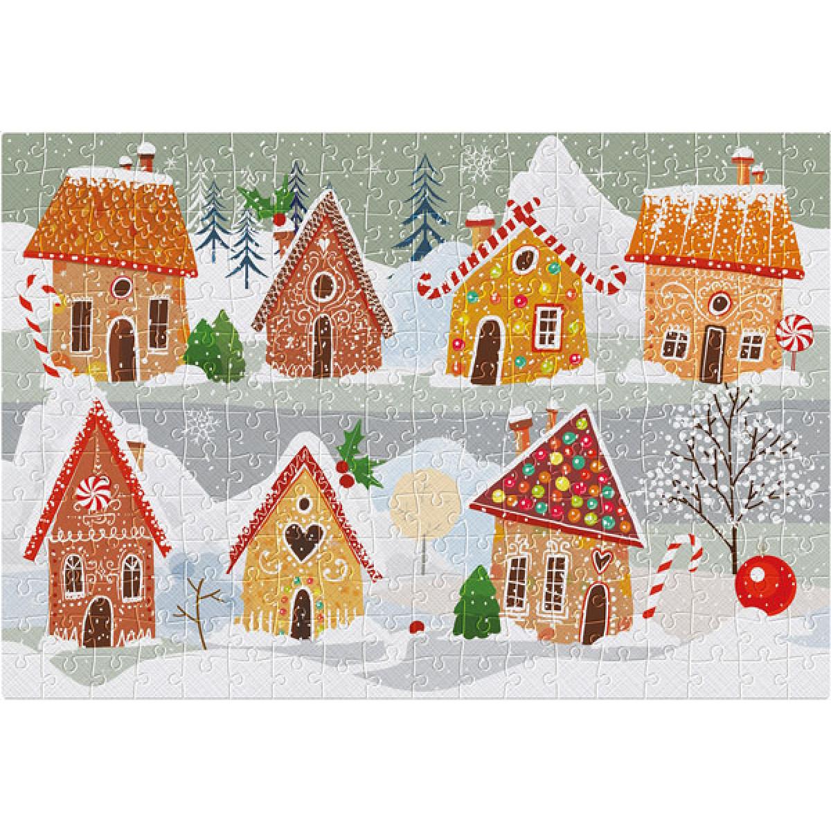 Novogodišnje puzzle SELO MEDENJAKA 250kom 