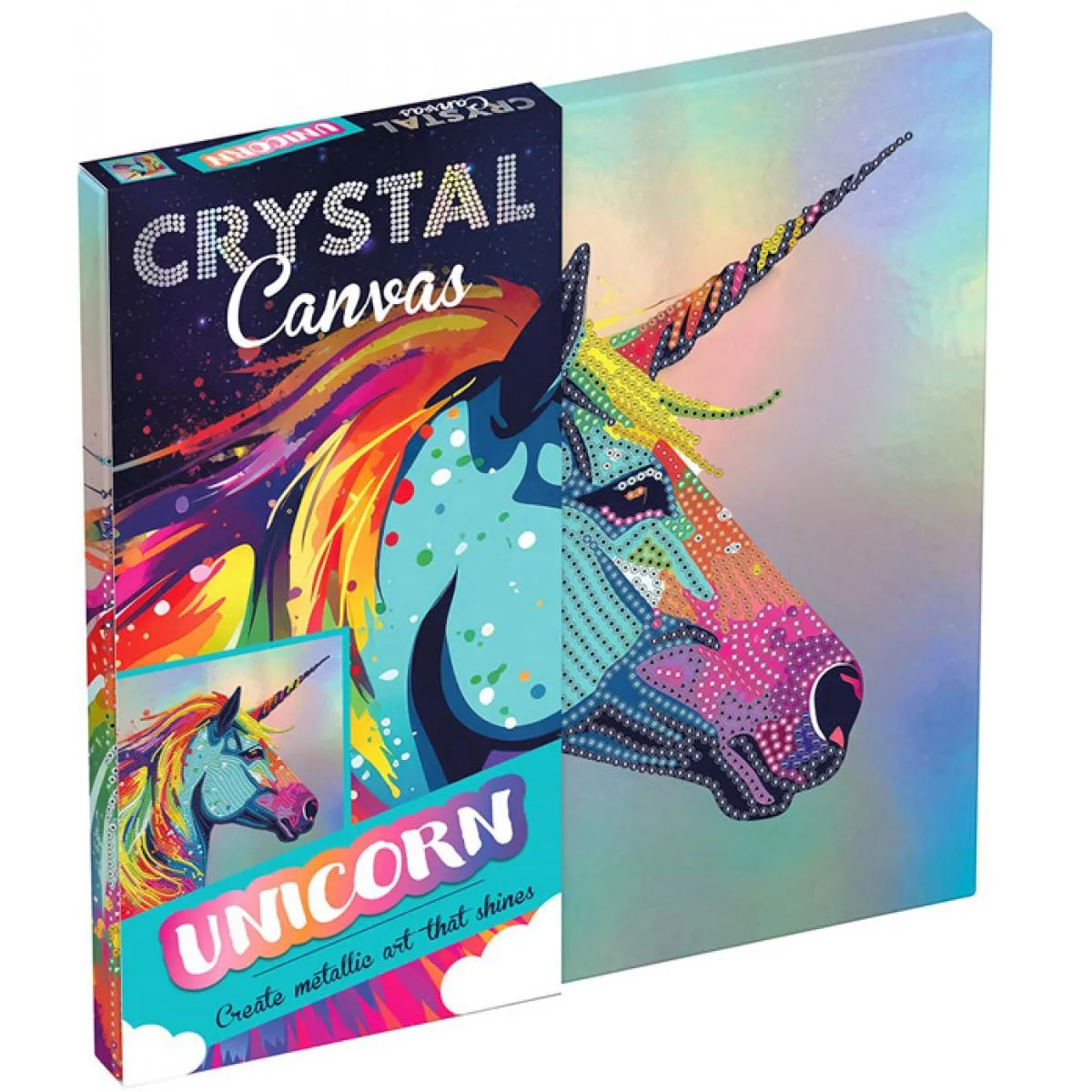 Kreativni set  sa kristalima JEDNOROG 30x30cm 