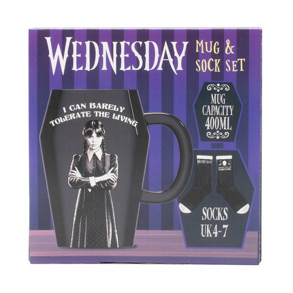 Poklon set šolja i čarape WEDNESDAY 