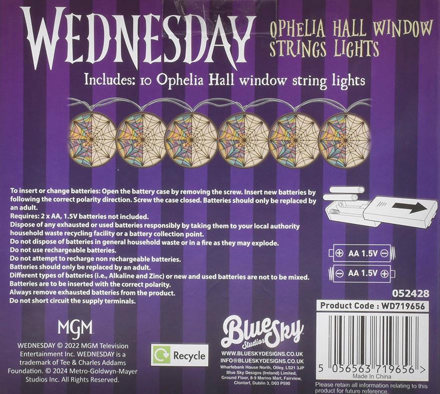 Ukrasne lampice na žici WEDNESDAY OPHELIA WINDOW 