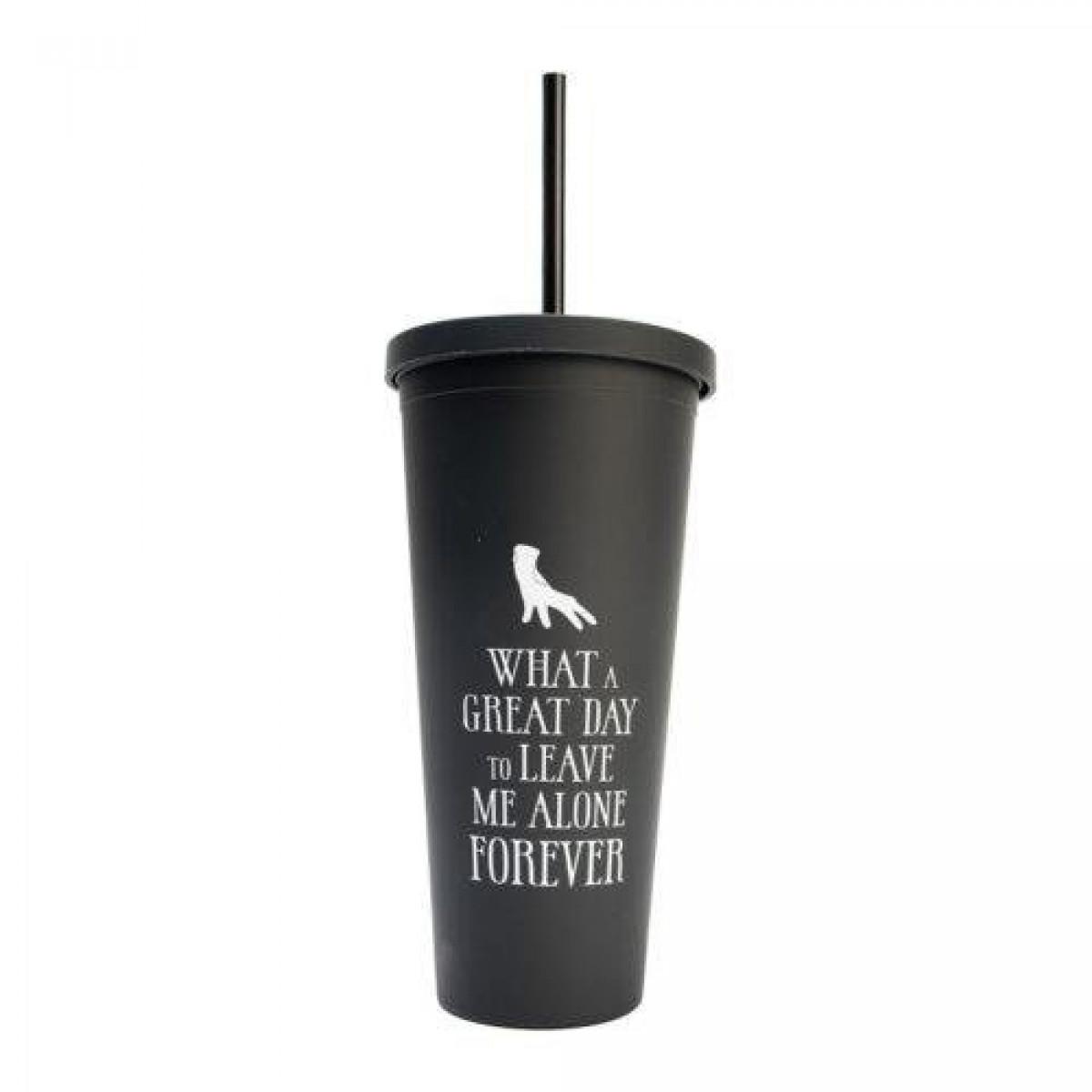 Plastična čaša sa slamčicom WEDNESDAY 650ml 