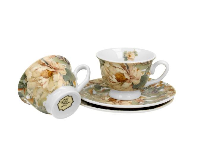 Set 2 šoljice za espresso ROYAL PEONY WHITE 