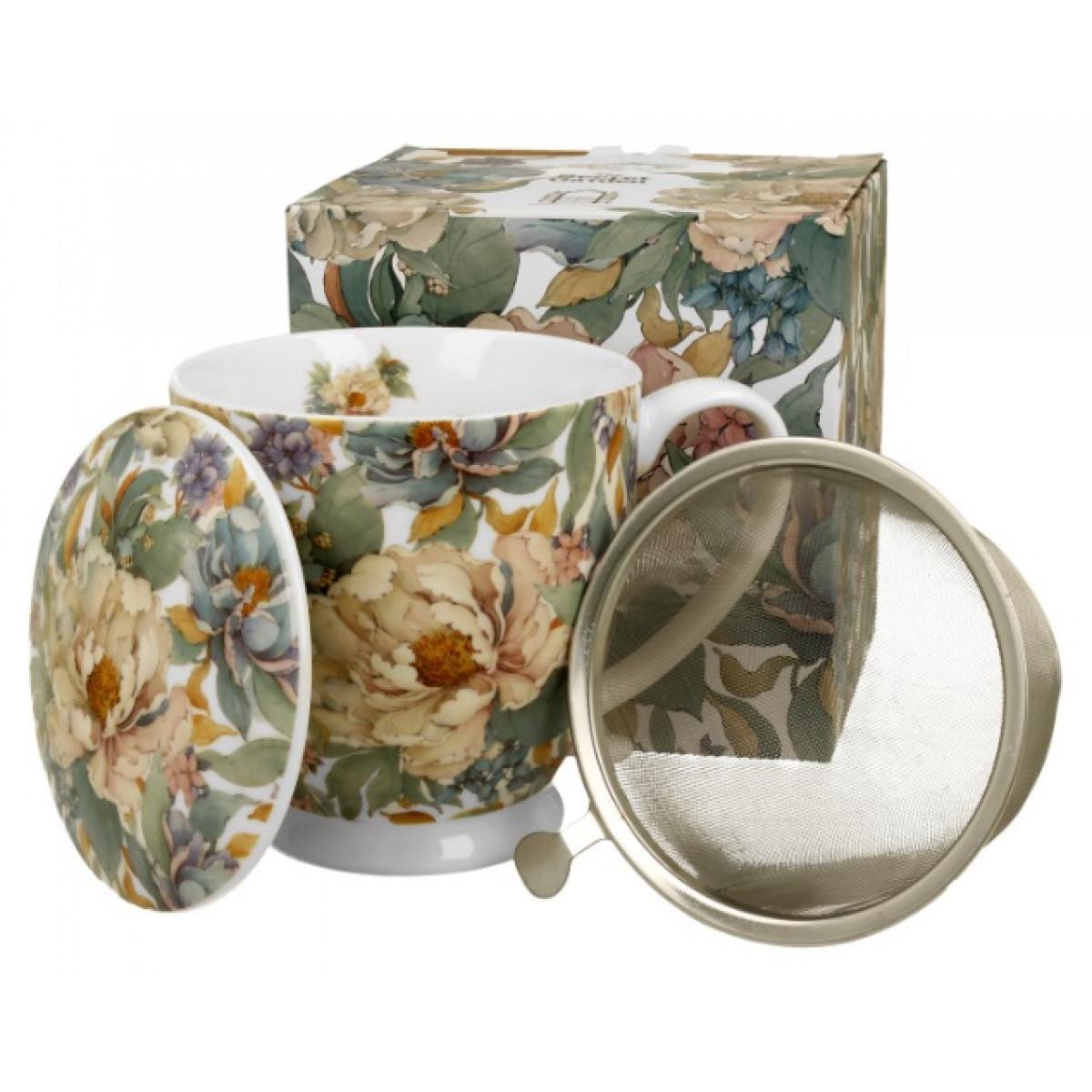 Šolja sa infuzerom PEONY WHITE 