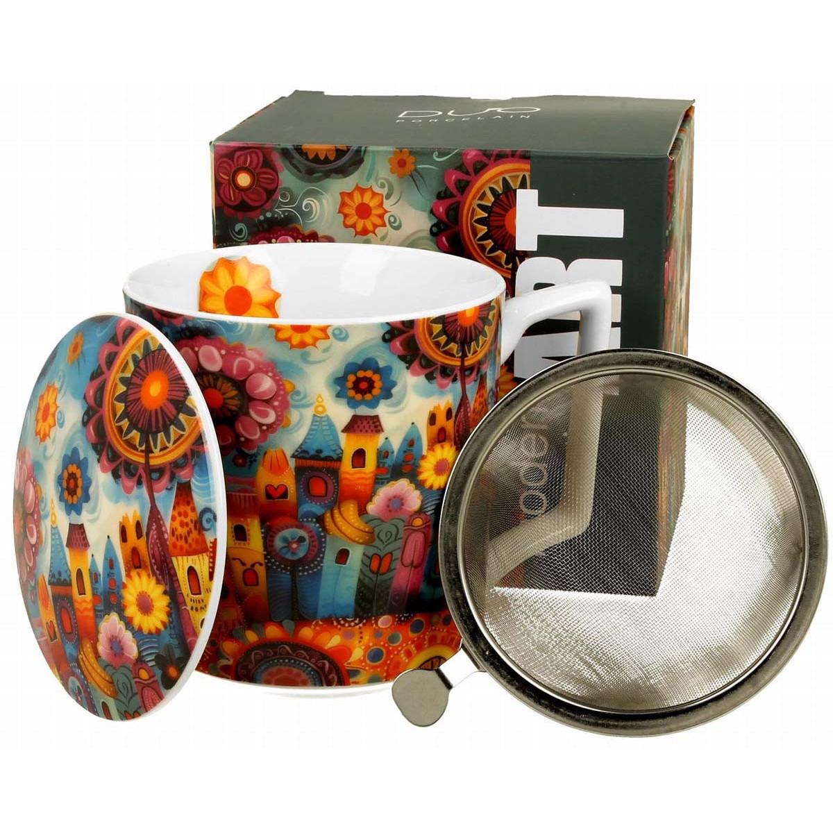 Šolja za čaj sa infuzerom MODERN - CITY 400ml 