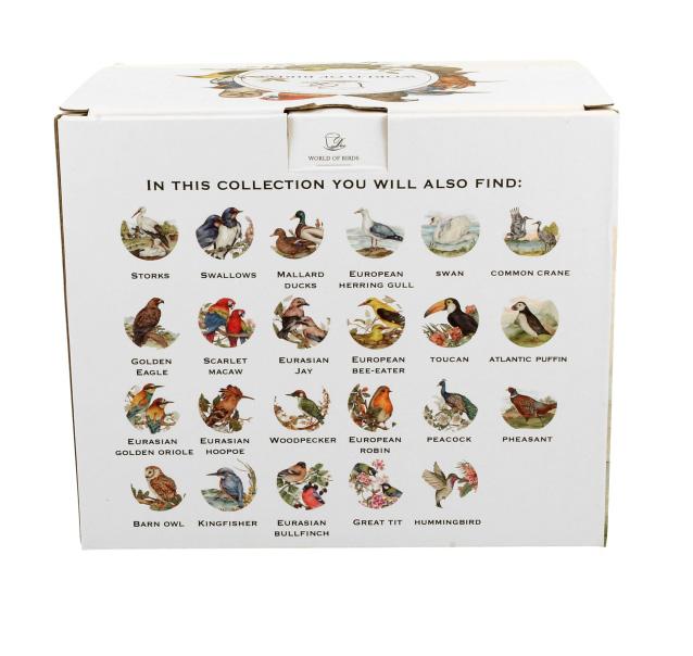 Šolja za čaj sa infuzerom BIRD'S WORLD - SCARLET MACAWS 400ml 