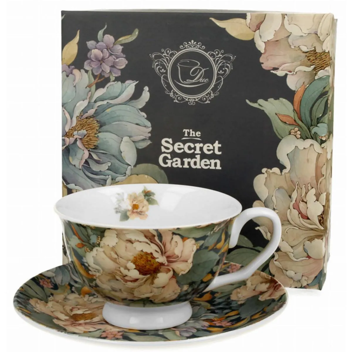 Šolja sa tacnom PEONY BLUE 