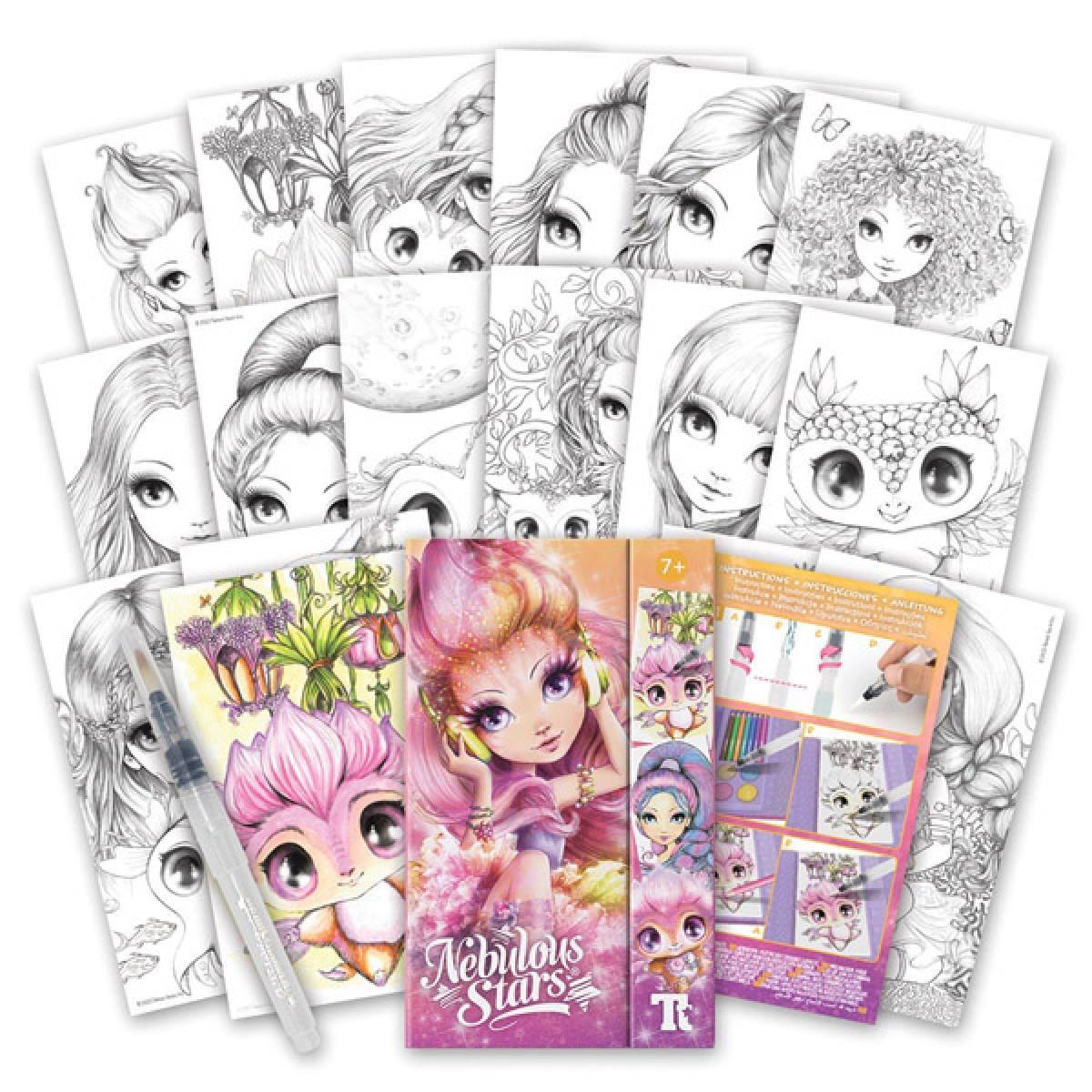 NEBULOUS STARS bojanka akvarel sa belim listovima 