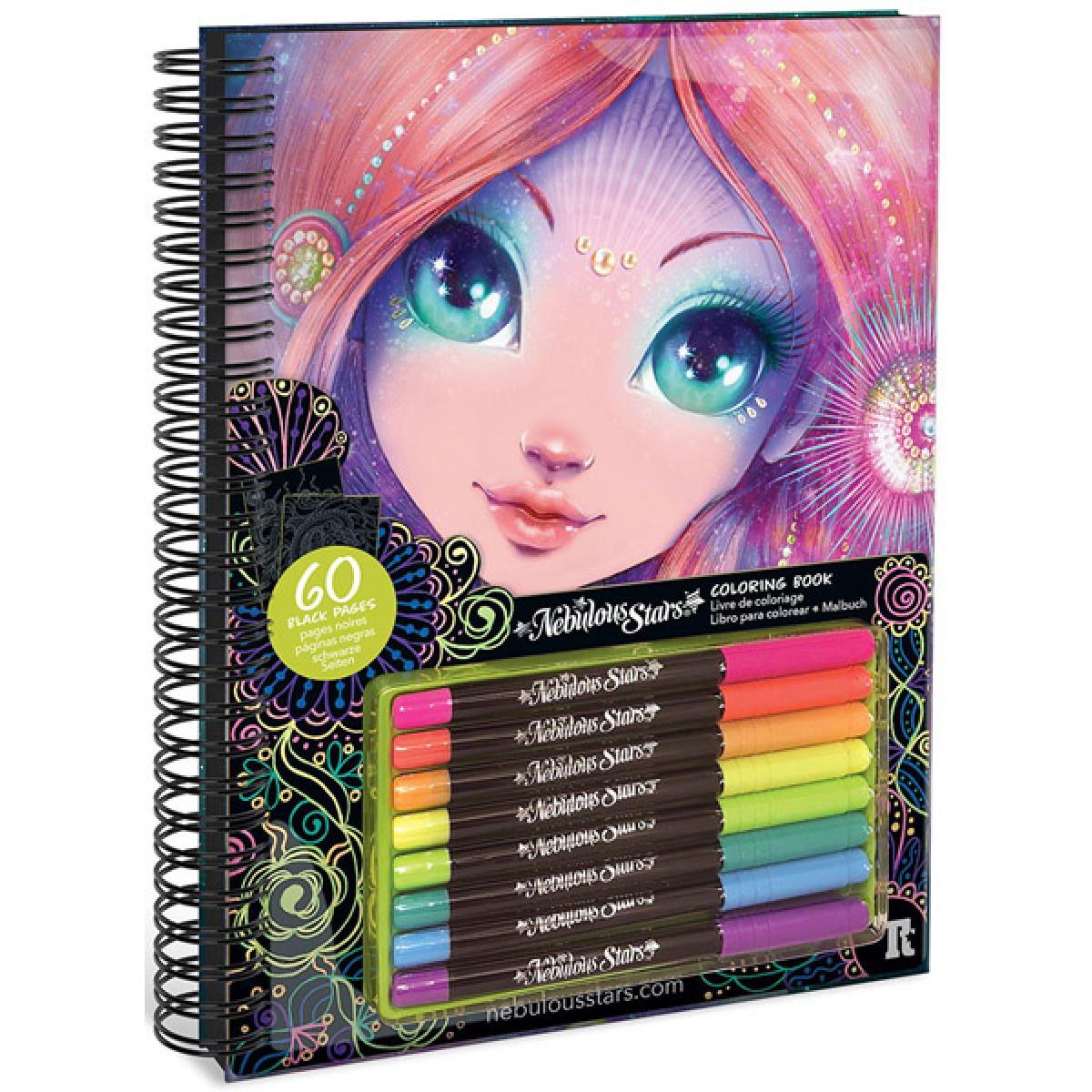 Kreativna bojanka NEBULOUS STARS- NEONSKE GEL OLOVKE 