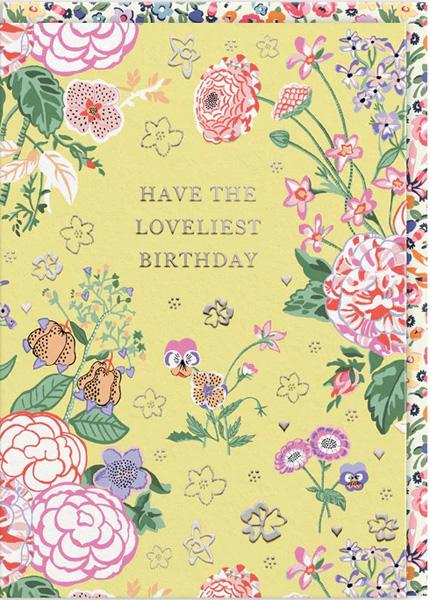 Rođendanska čestitka YELLOW POSY 