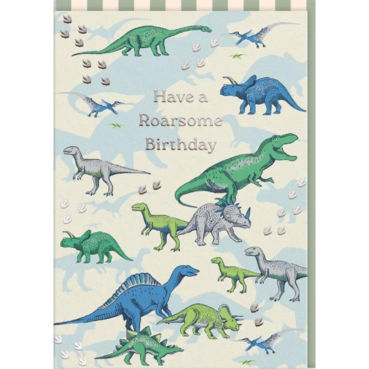 Rođendanska čestitka ROARSOME DINOSAURS 
