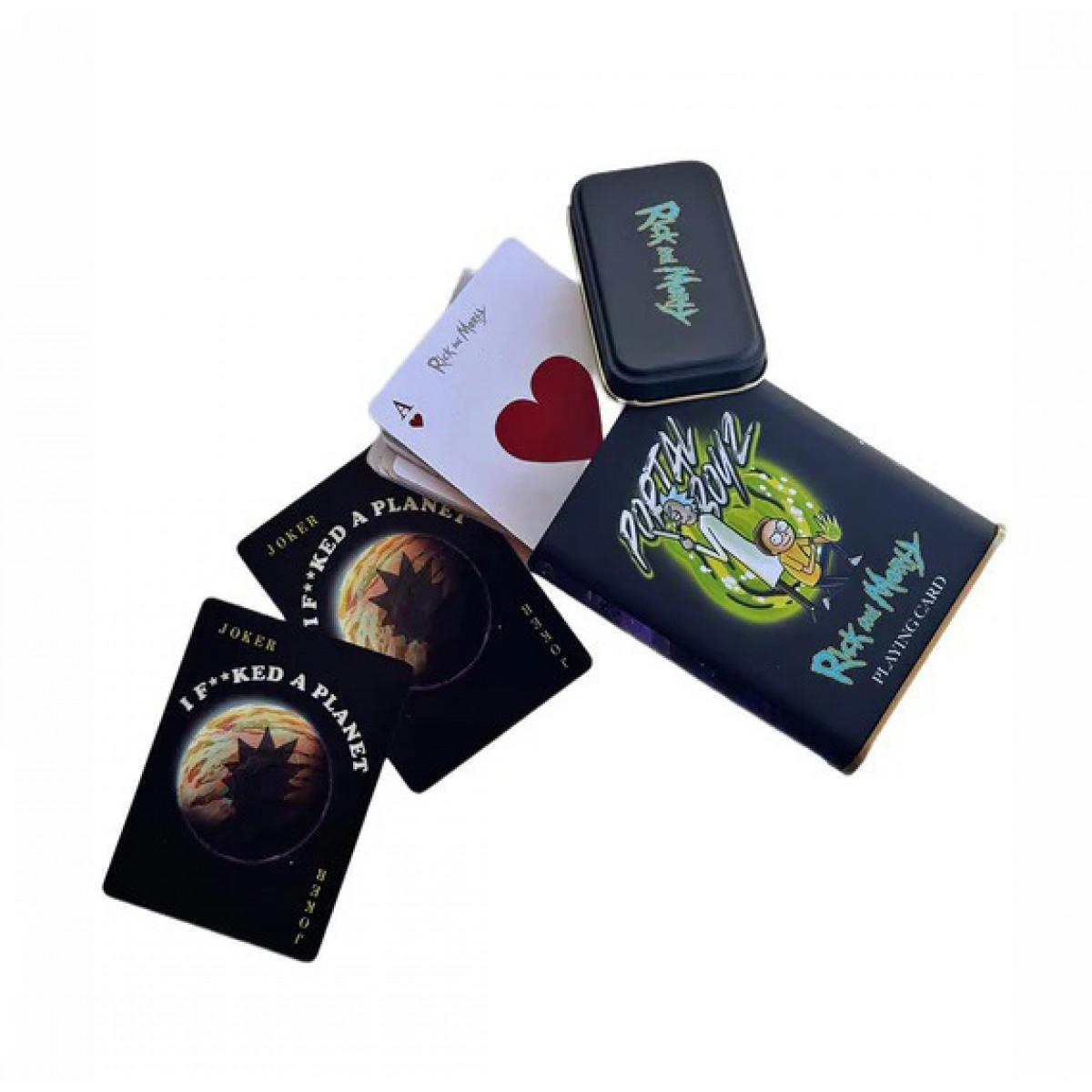 Karte za igranje u metalnoj kutiji RICK AND MORTY 