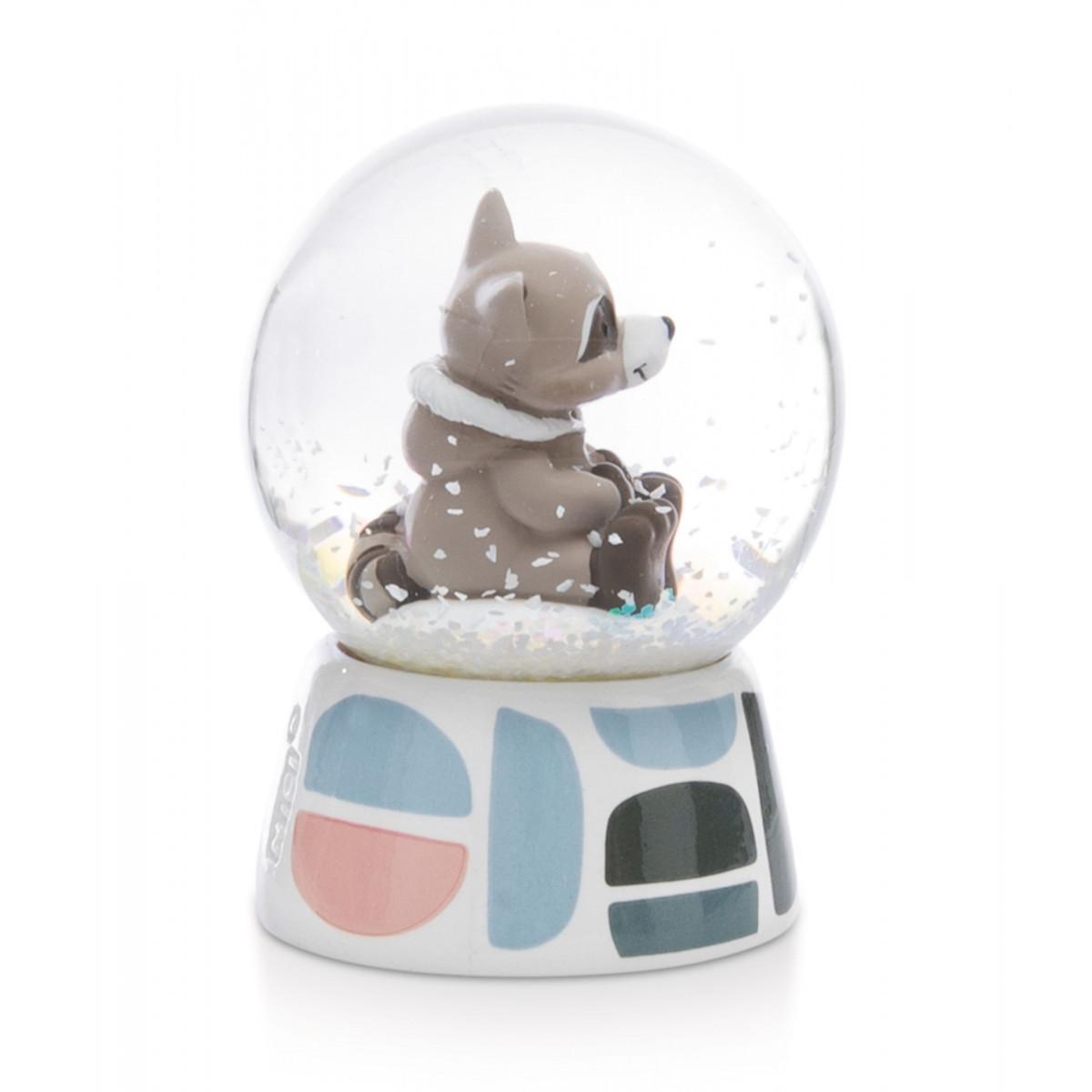 Staklena kugla NICI Raccoon Lenno 