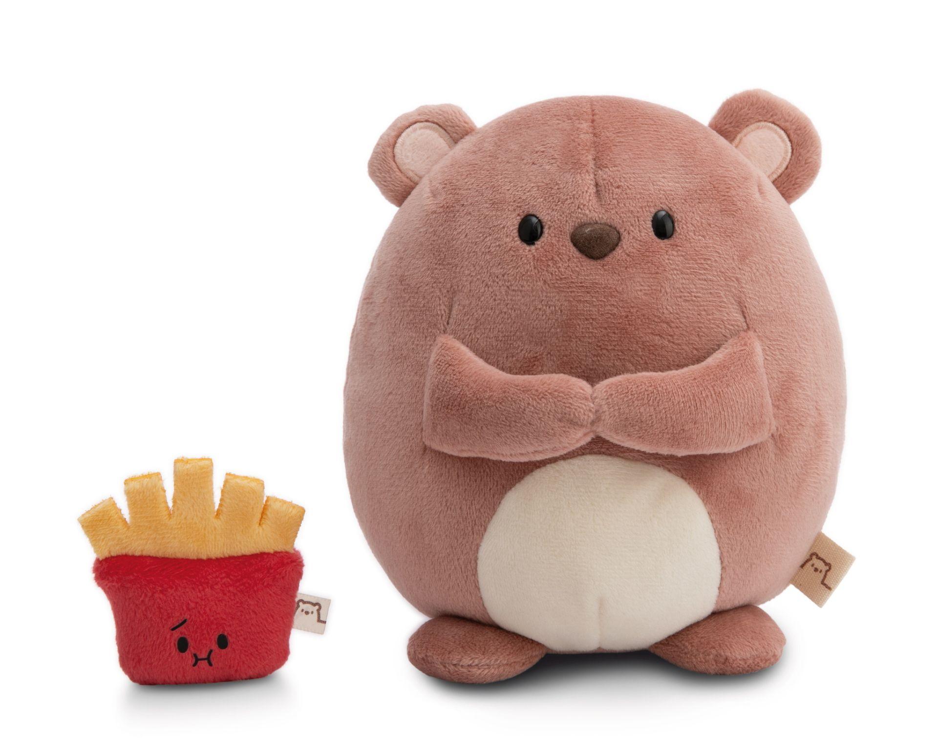 Plišana igračka NICI mymochi bear Nomo with fries 16cm 
