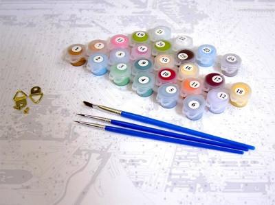 Kreativni set - oboj po brojevima LEOPARD 