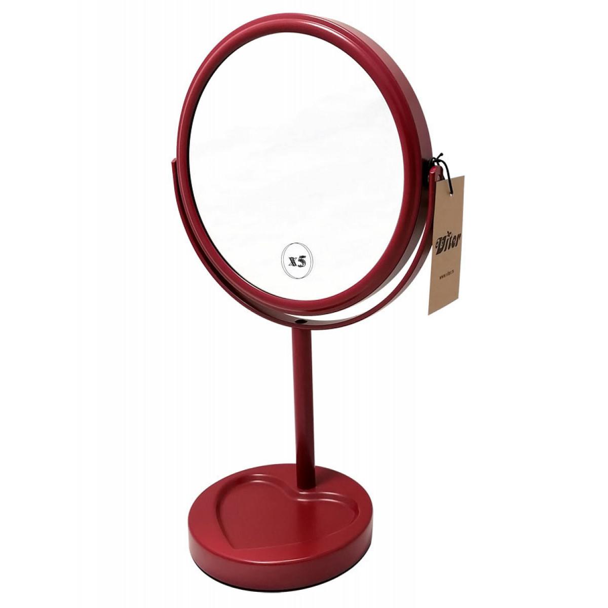 Stono gledalo HEART RUBY RED x5 