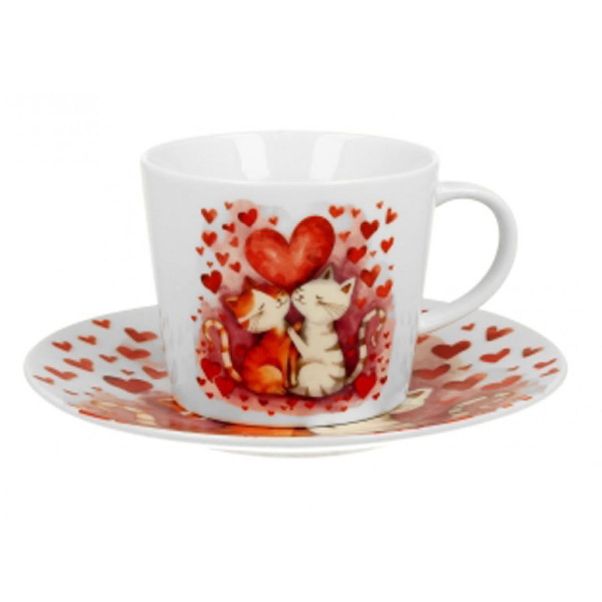 Šolja sa tacnom LOVING CATS 220ml 