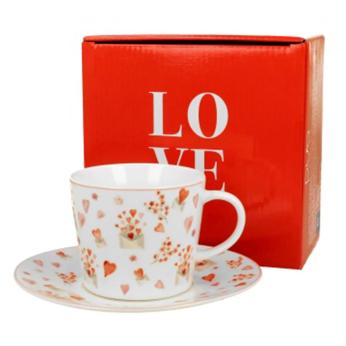 Šolja sa tacnom VALENTINE 220ml 