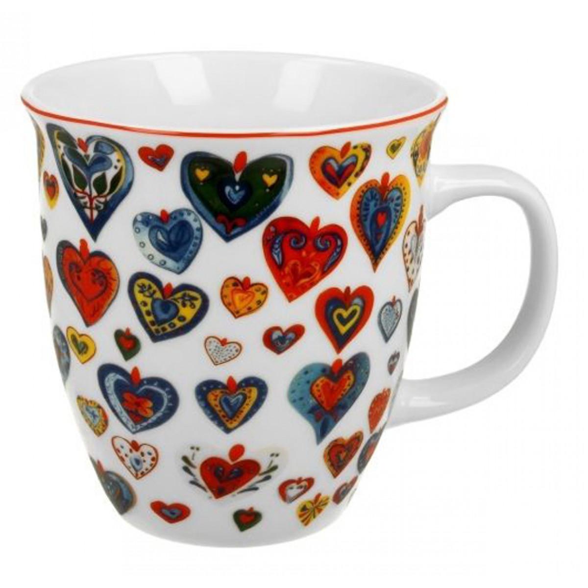 Šolja COLORFUL HEARTS 650ml 