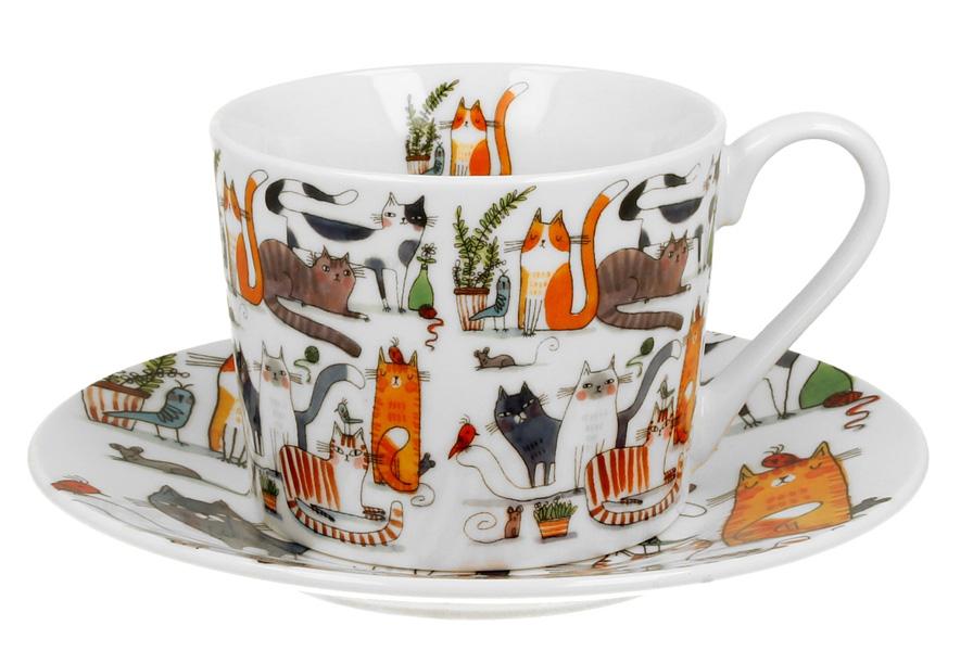 Šolja sa tacnom CAT'S WORLD - LAZY CATS 