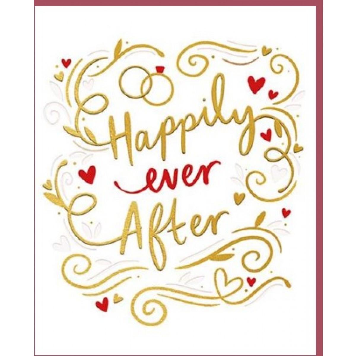 Čestitka za venčanje HAPPILY EVER AFTER 