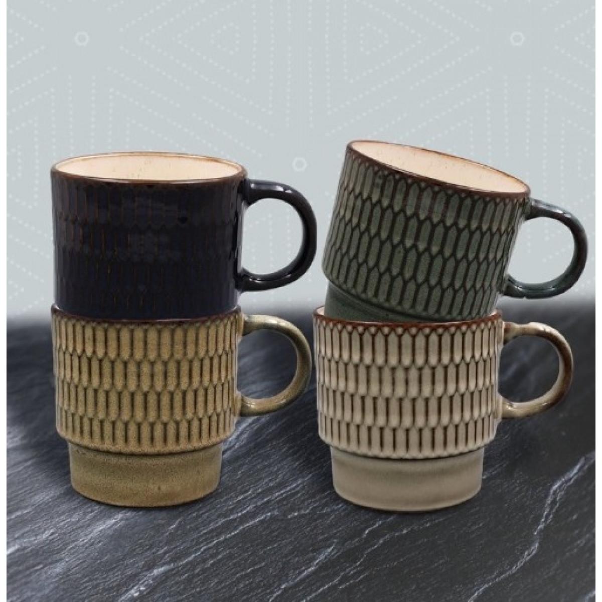 Set četiri šolje REACTIVE GLAZE 