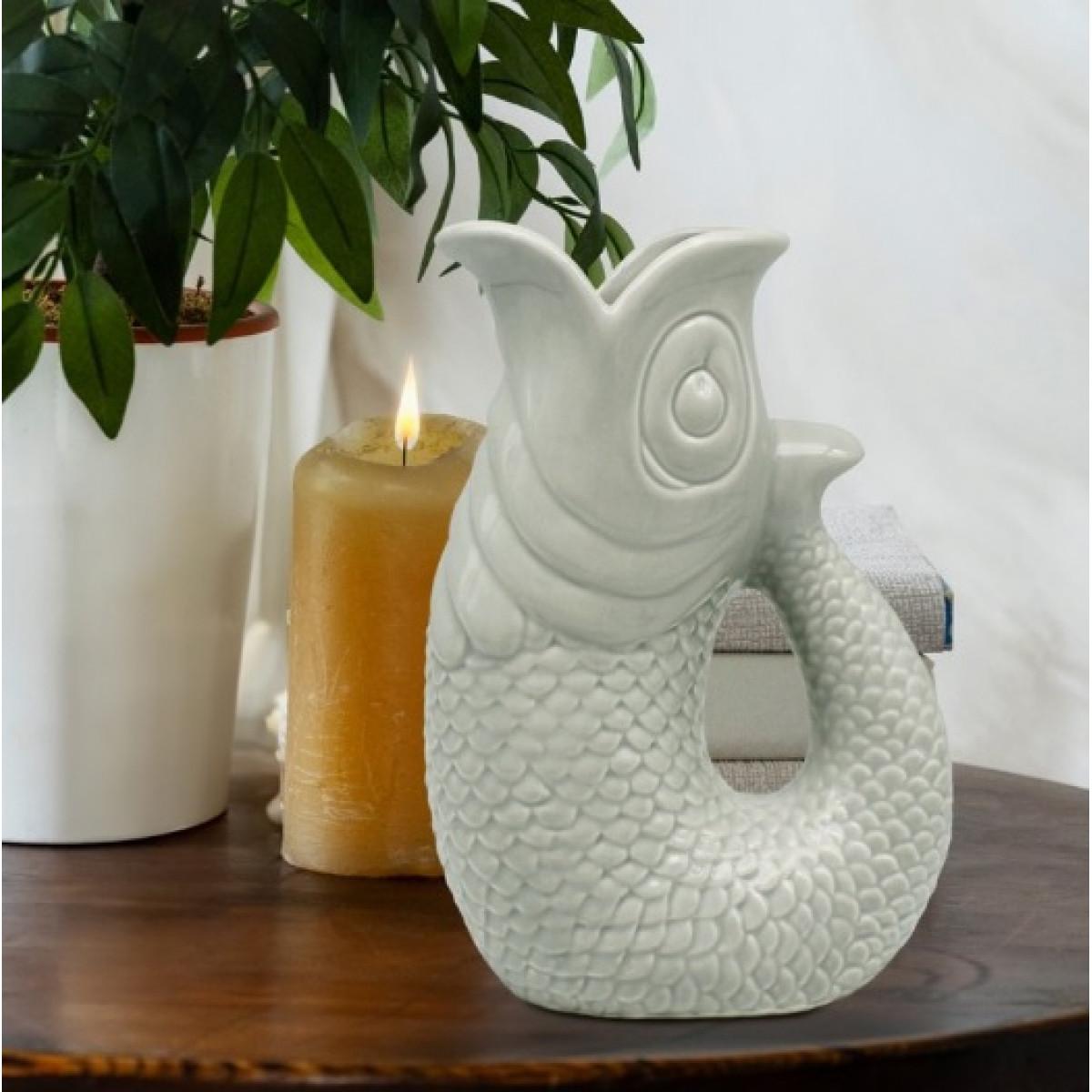 Vaza RIBA -ZELENA 20cm 