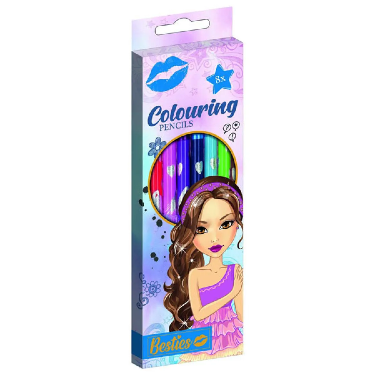 Drvene bojice BESTIES 8kom 