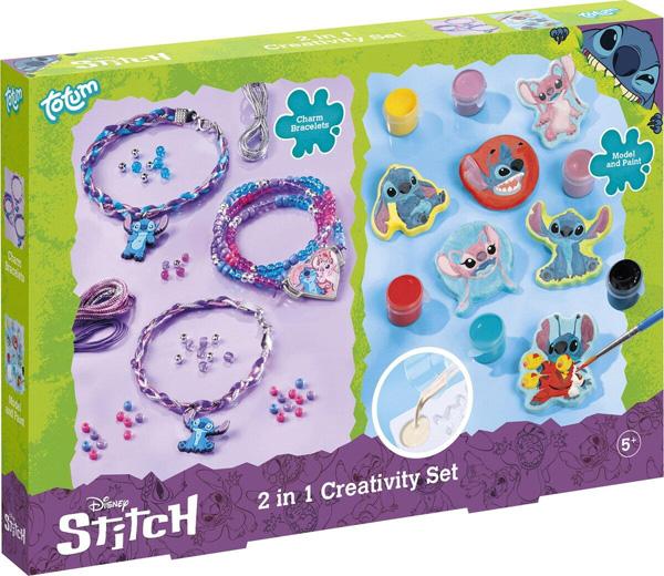STITCH kreativni set 2 u 1 NARUKVICE i STIKERI 