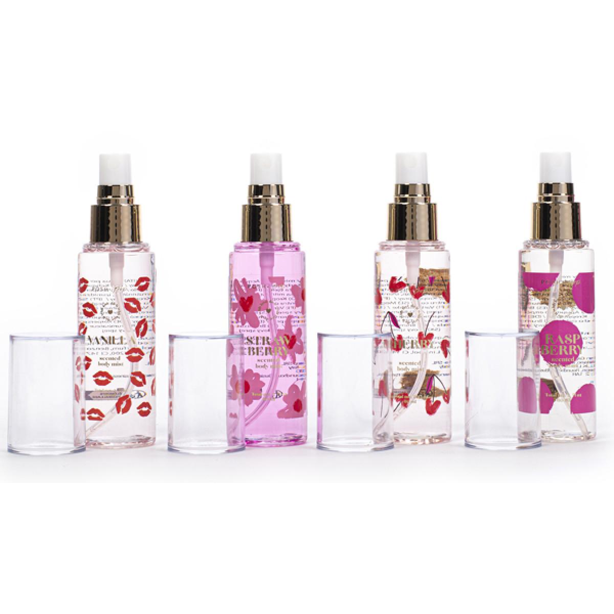 Set četiri mirisna spreja za telo 