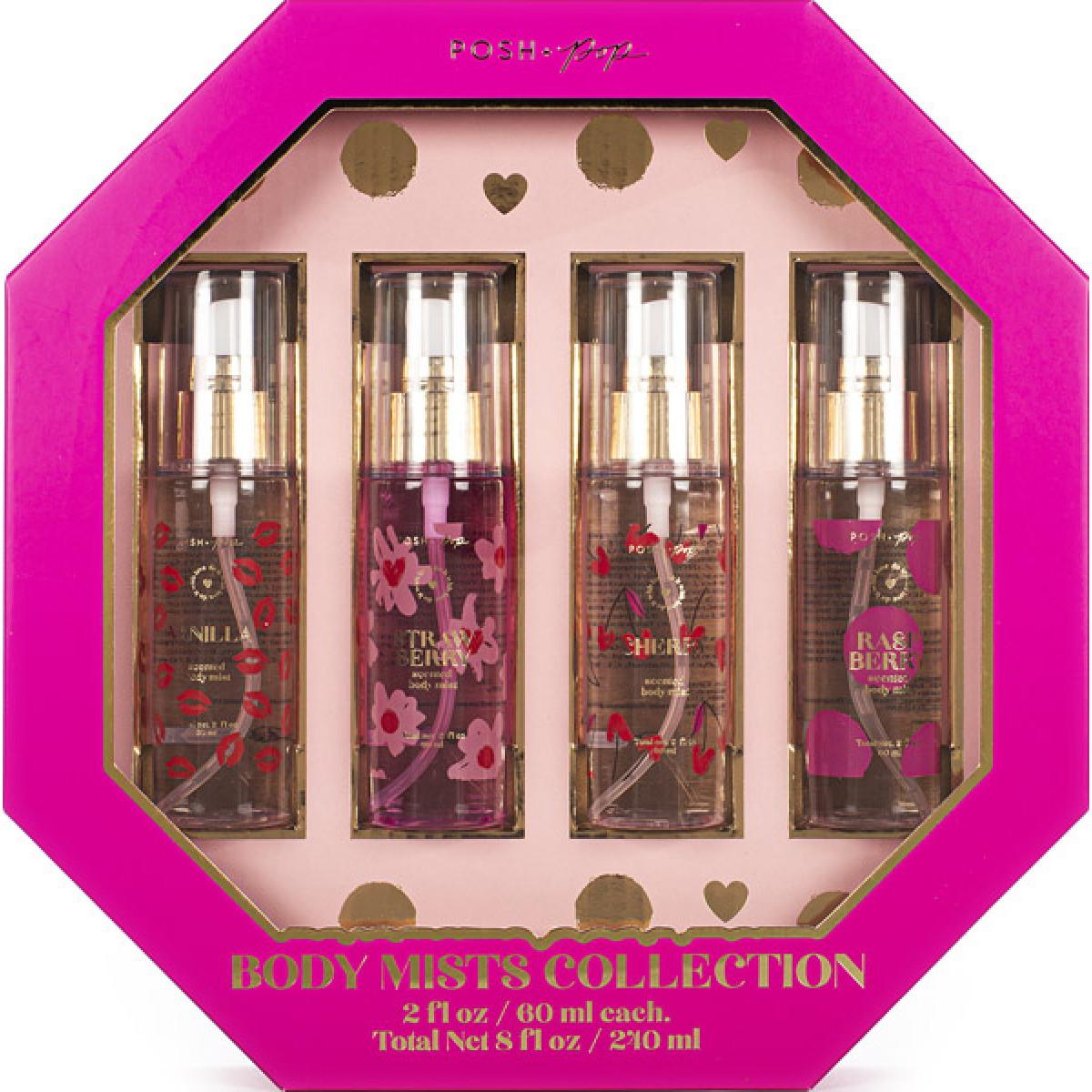 Set četiri mirisna spreja za telo 