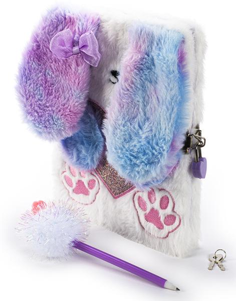 Čupavi dnevnik sa ključem i olovkom ZEKA 