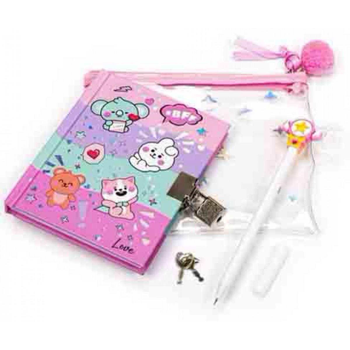 Set PVC torbica SECRET DIARY+PEN 