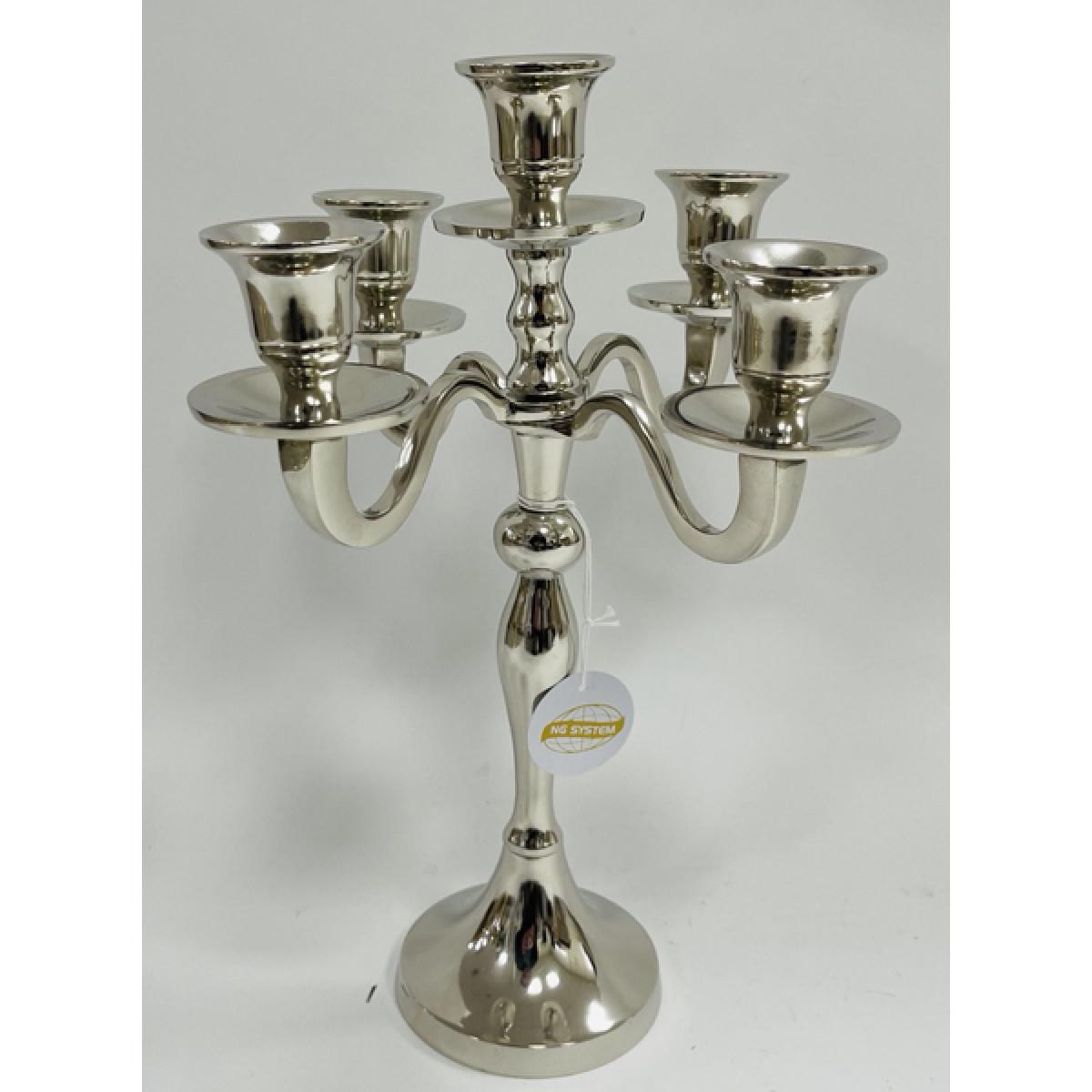 Svećnjak metalni za pet sveća 