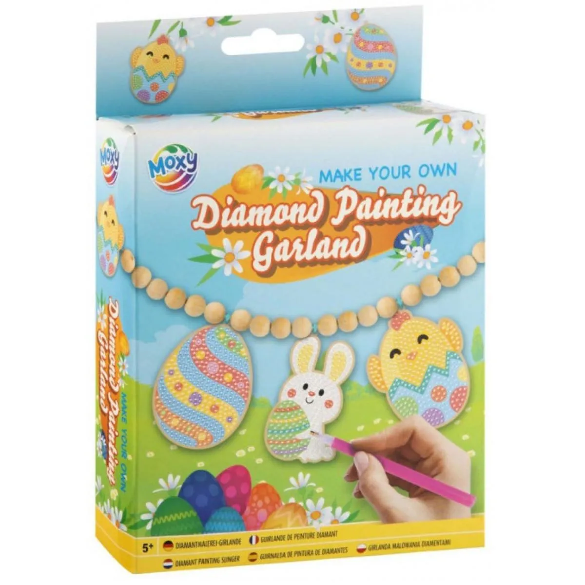 Kreativni set za ukrašavanje uskršnje girlande 