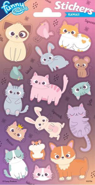 Set stikera ANIMALS - KAWAII 