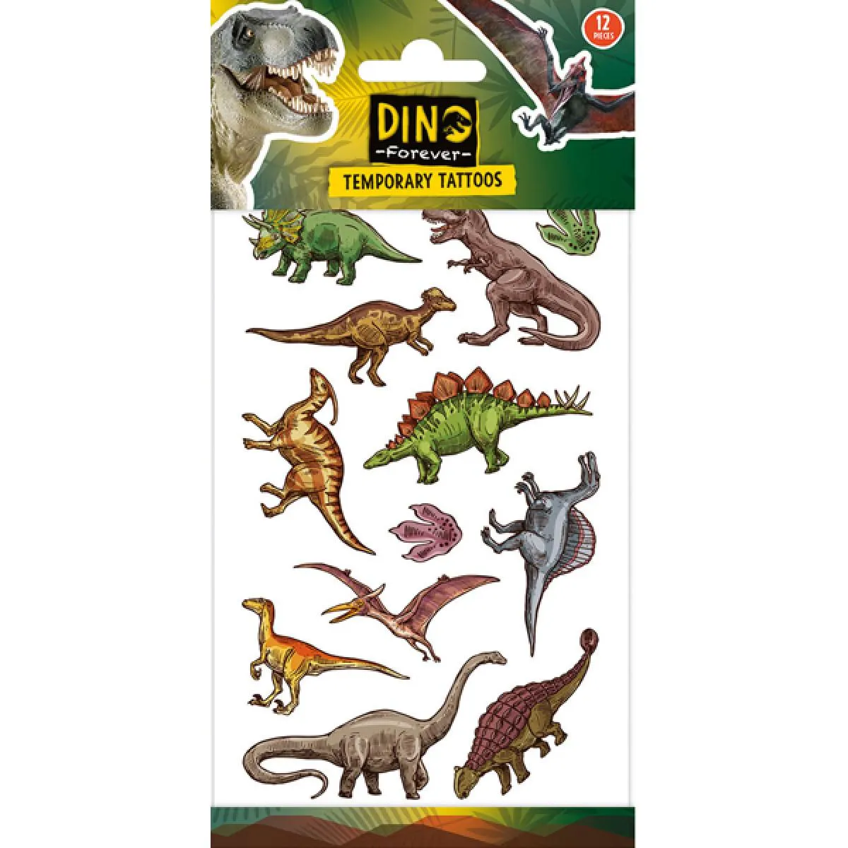 Set privremenih tetovaža DINOSAURUSI 