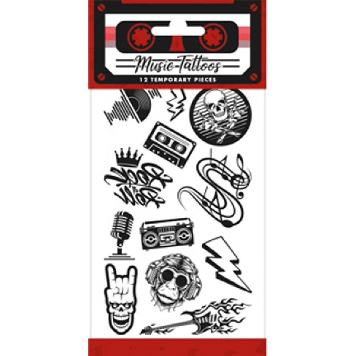 Set privremenih tetovaža ROCK /MUSIC 