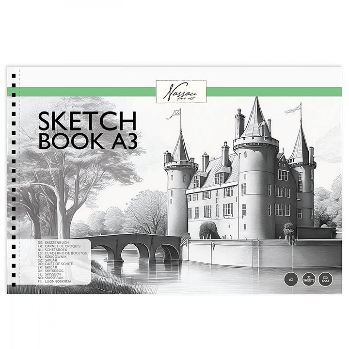 Blok za skiciranje A3, 32 lista NASSAU 