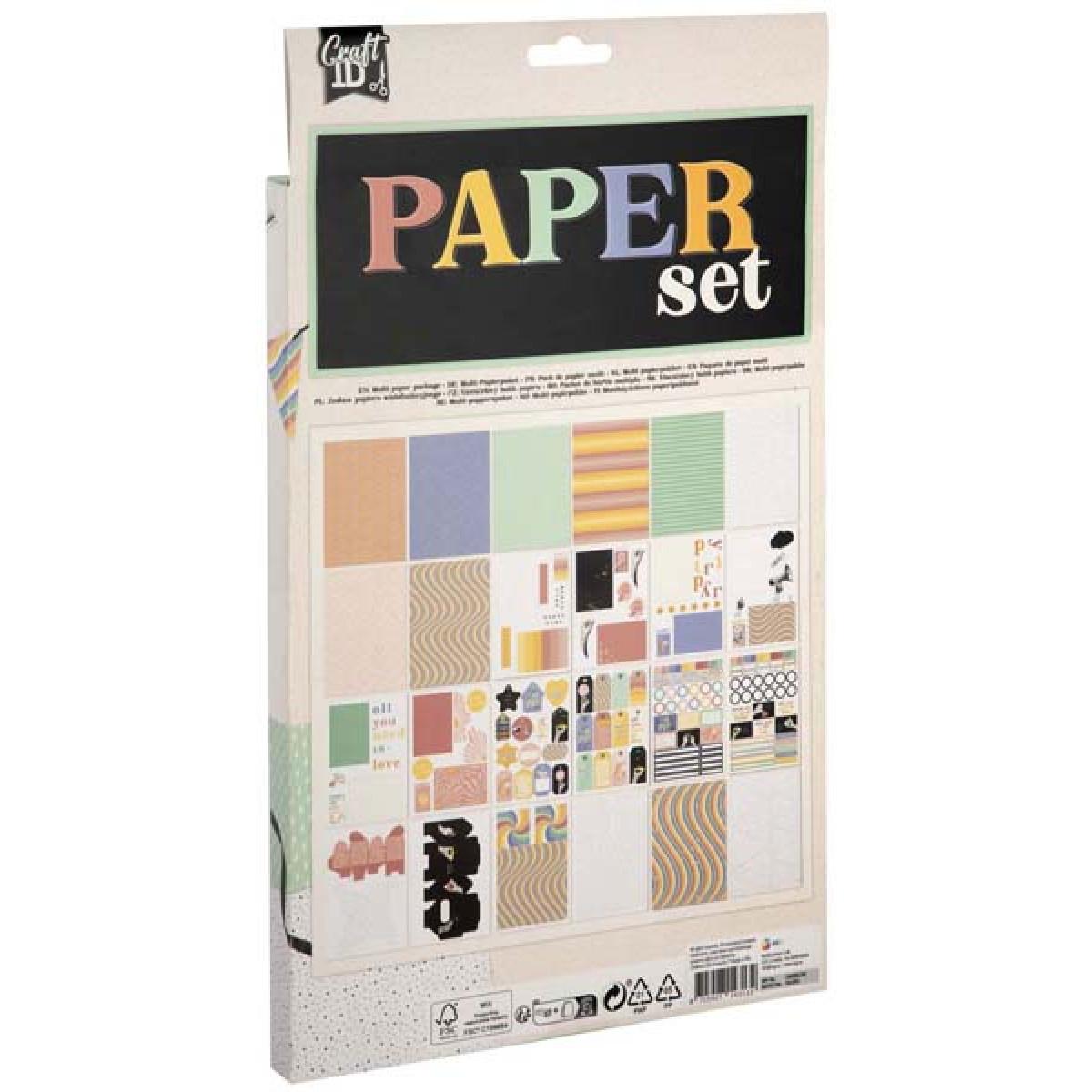 Set ukrasnih papira A4, 62kom 