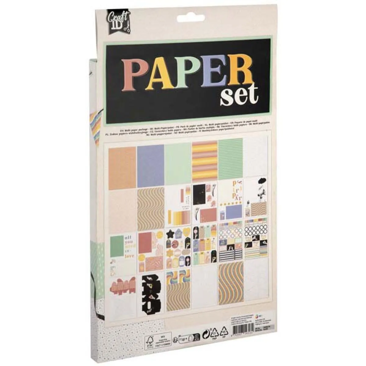 Set ukrasnih papira A4, 62kom 