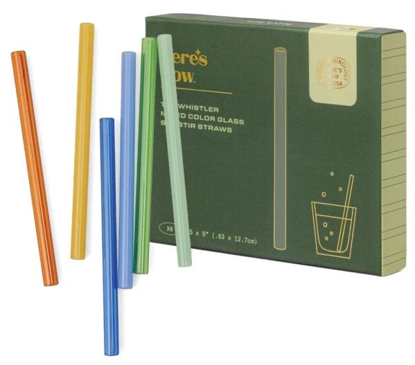 Set šest slamčica u boji 