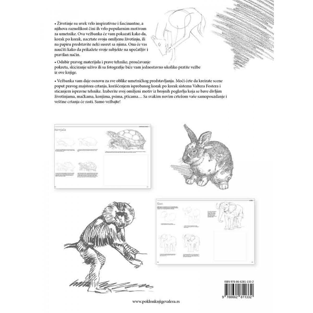 VEŽBANKA ZA VELIKU ŠKOLU CRTANJA ŽIVOTINJA 