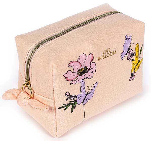 Kozmetički neseser LIVE IN BLOOM - PINK 