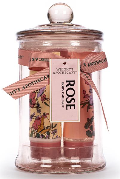 Kozmetički set piling, kupka i losion ROSE 